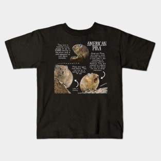 Animal Facts - Pika Kids T-Shirt